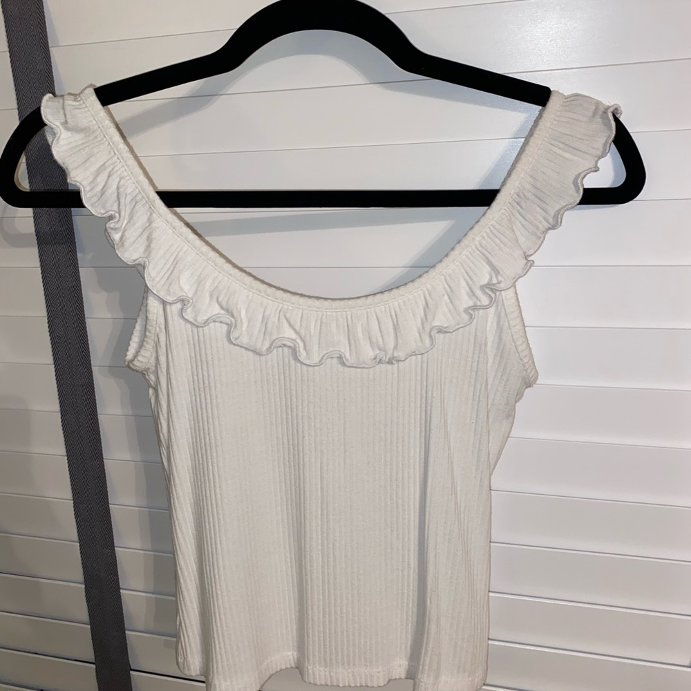 Forever 21, White Crop Top